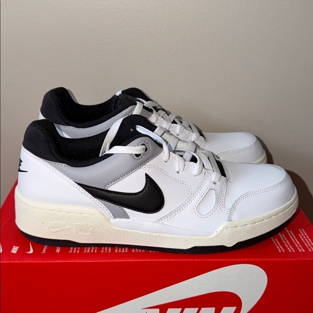 Nike Full Force Low White Black FB1362-101 Men’s Size 7